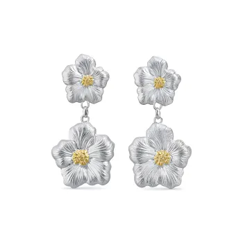 BUCCELLATI BLOSSOMS Series Earrings Women's Silver