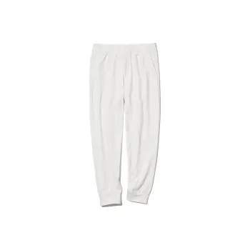 UNIQLO Knitted Sweatpants Unisex 01 Sea Sand White