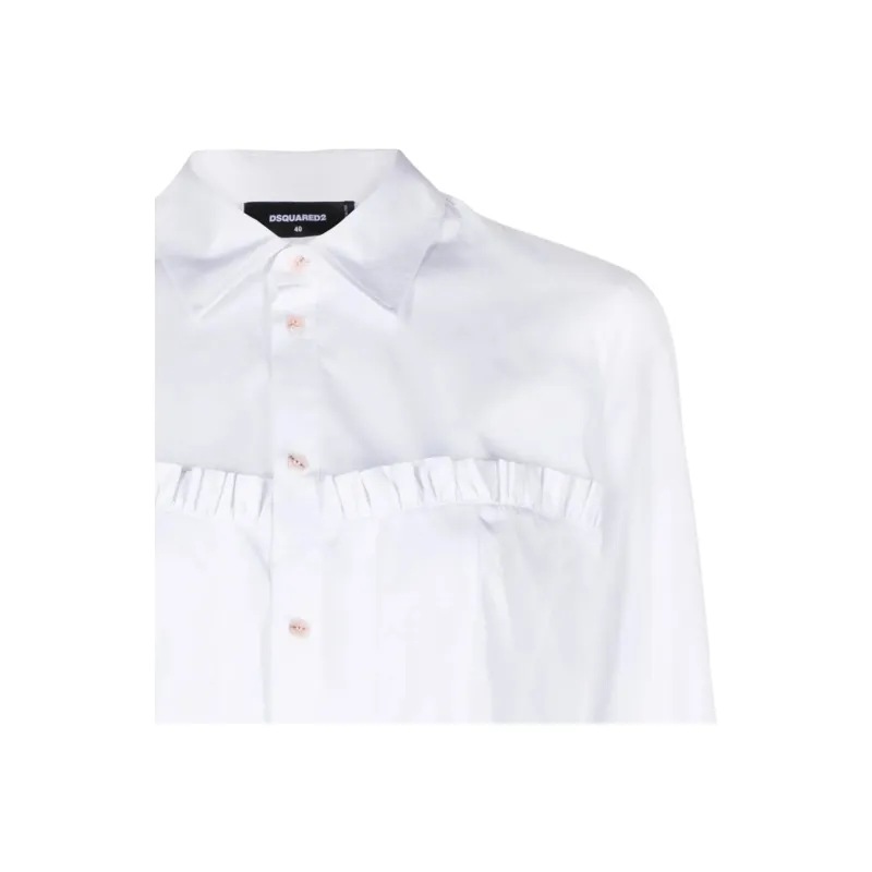 DSQUARED 2 Corset Cotton Shirt-4