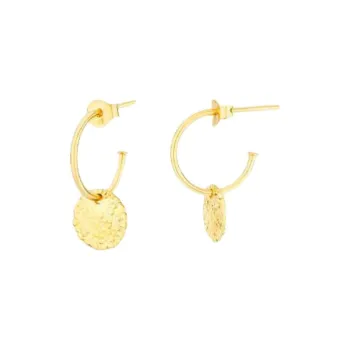 Radiant Gold Plated 925 Sterling Silver Earrings Women's Gold