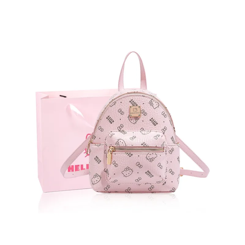 MESUCA Sanrio Hello Kitty Collaboration Kitty Series PU Backpack Women's Multicolor-1
