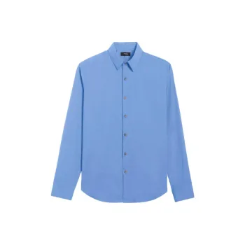 THEORY Shirts Men Powder Blue
