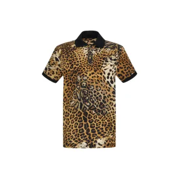 Roberto Cavalli Leopard print Polo Shirt
