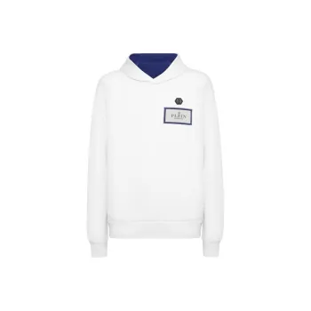PHILIPP PLEIN Logo Plaque Long Sleeved Hoodie