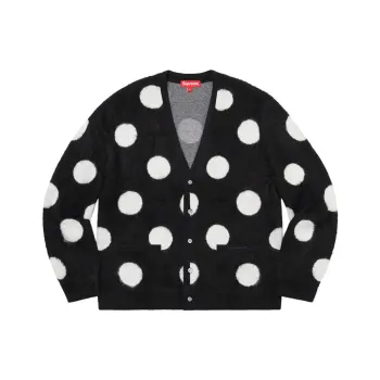 Supreme Brushed Polka Dot Cardigan