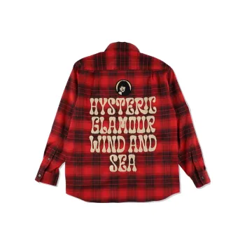 HYSTERIC GLAMOUR x WIND AND SEA Shirt Men's Red