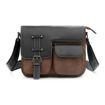 VIHUS PU Shoulder Bag Regular Men's Multicolor