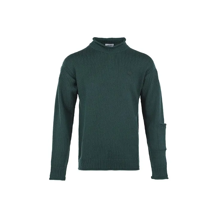 KENZO Loose Fit Knitwear Men's Dark Green-0