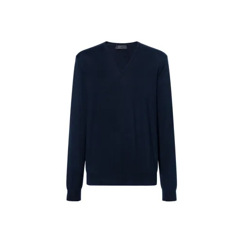PRADA Sweaters Men Blue