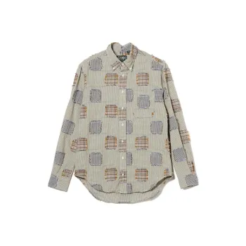 Beams Gitman Bros Vintage / Multi Woven Swatch Shirt Men's Gray