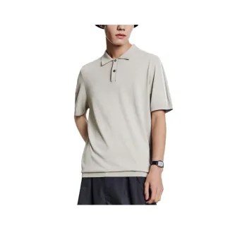 PEACEBIRD MEN Polo Shirt Men's Khaki Gray