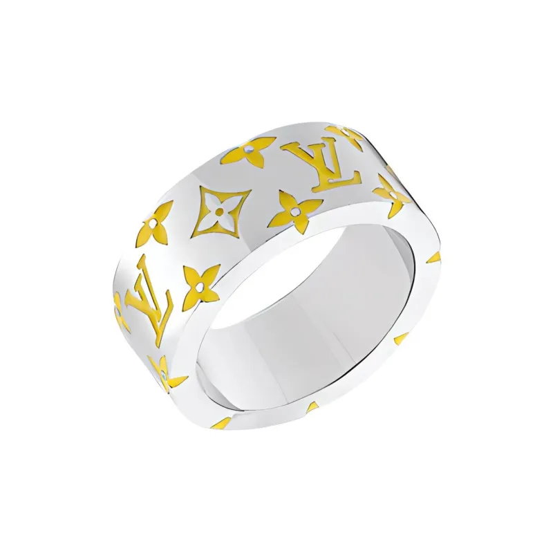 LOUIS VUITTON M1404L Lv Mosaic Ring-1