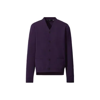 UNIQLO Sweaters Men Gray Purple
