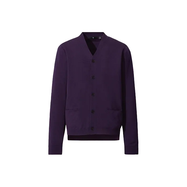 UNIQLO Sweaters Men Gray Purple-0