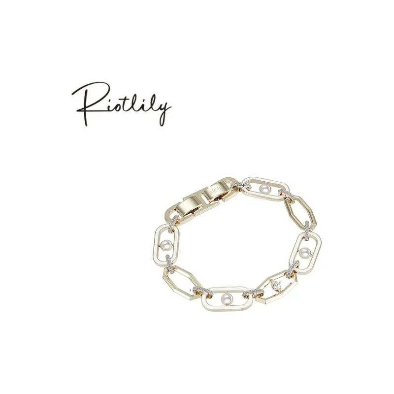 RiotLILY Artificial Pearl Bracelets Women's-3