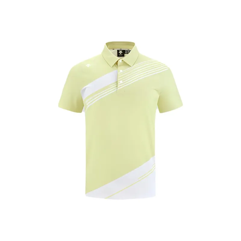 DESCENTE Field Collection Polo Shirt Men's Yellow-0