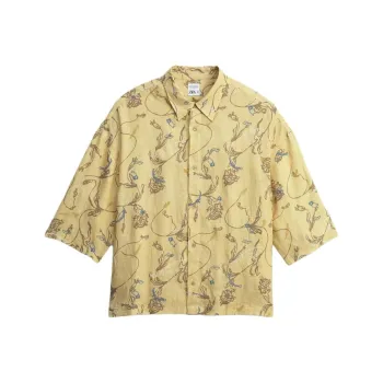 ZARA Shirts Men Light Yellow