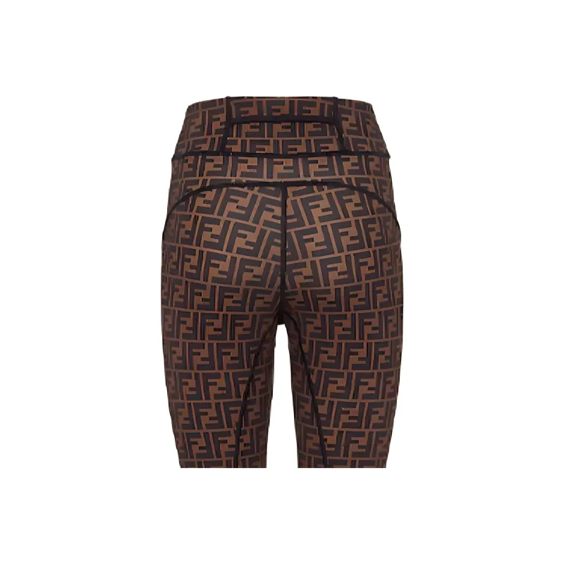 FENDI Leggings Women's Brown-2