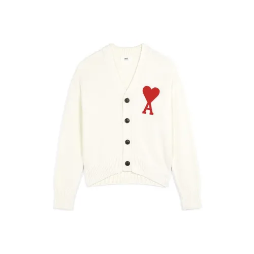 AMIPARIS Ami De Coeur Merino Wool Oversize Cardigan