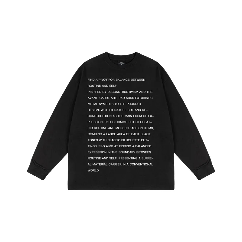 PILOTDRAGON P&D 24FW Long Sleeved Sweatshirt Unisex-0