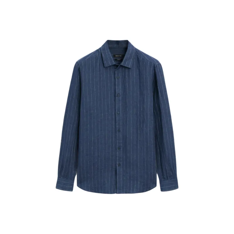 Massimo Dutti Shirt Men's Medium Blue-0