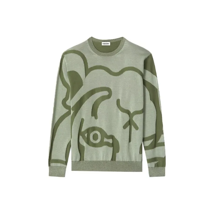 KENZO Sweaters Men Gray Green-0