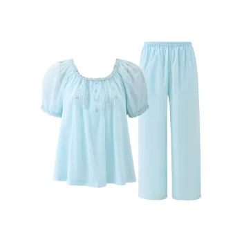 MY BODY Pajama Set Women's Soft Blue