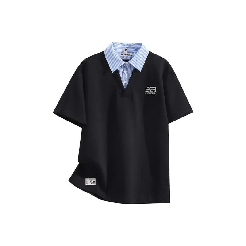 BRUMAIRE Polo Shirt Unisex Black-0