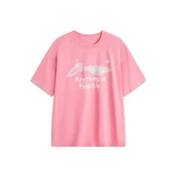 LiNing Sports Fashion Collection T Shirt Men's Morning Light Pink