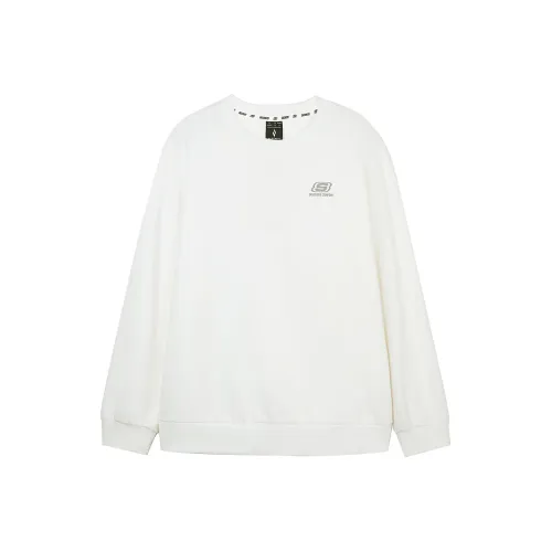 Skechers Devils Blade Co titled Series Sweatshirts Unisex Marshmallow White/0074