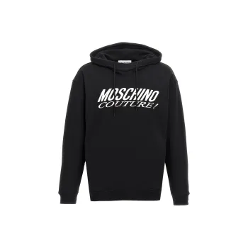 MOSCHINO Logo Printed Drawstring Hoodie
