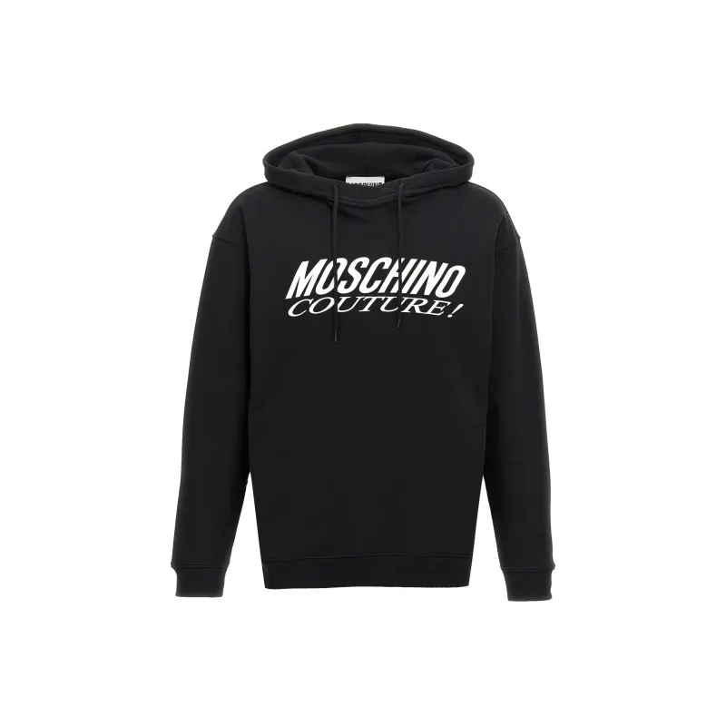 MOSCHINO Logo Printed Drawstring Hoodie-0