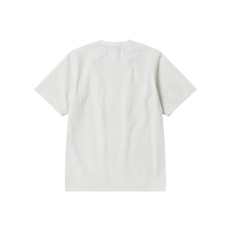 NERDY Drop Shoulder Sleeve T Shirt Women's Beige-1