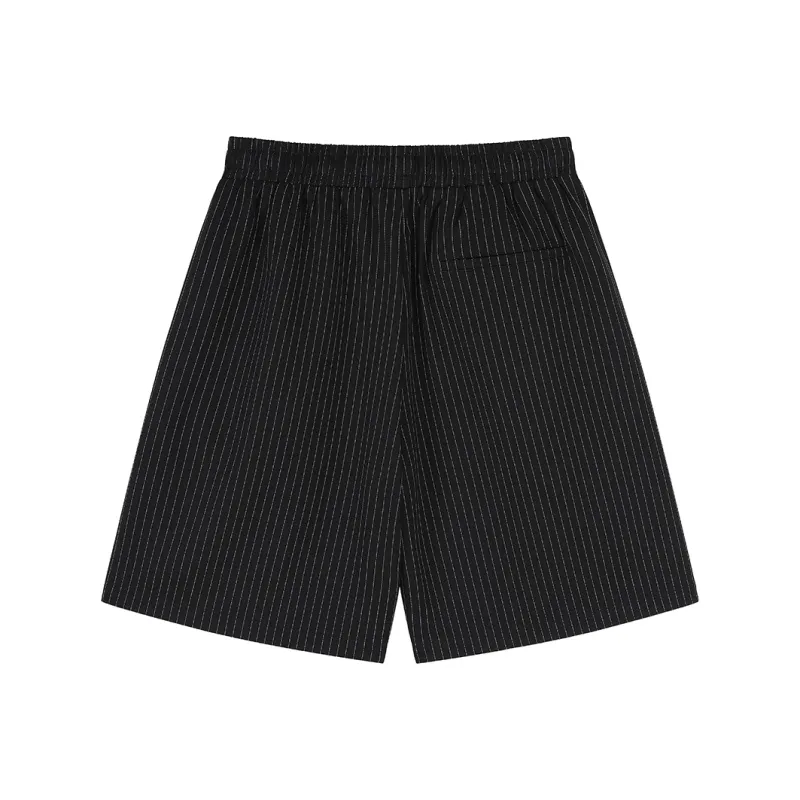 MATCHA STORY College Series Casual Shorts Unisex Black-1