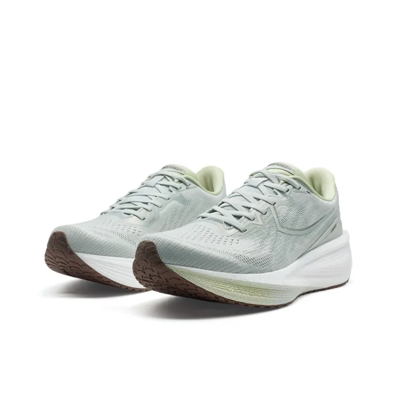 XTEP Qingyun Running Shoes Men Low Top Gray, Gray Stone Green-2