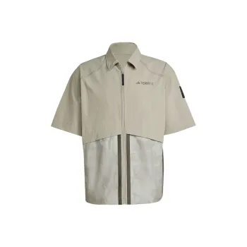 Adidas x National Geographic TerrexDisney Shirt Men's Light Sesame Gray Brown