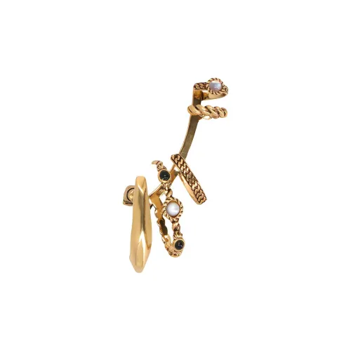 Alexander McQueen Clip-On Earrings Women's Gold