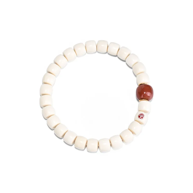 Yulan Wenwan Mammoth Straight Cut Beaded Bracelet 8mm+Old Style Spacer Bead 2.0 Unisex-1