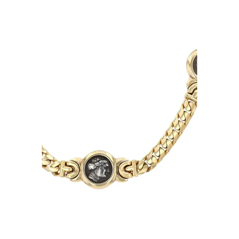 BVLGARI 18K Yellow Gold Monete Necklace-2