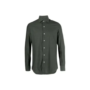 BARBA Spread collar Poplin Shirt
