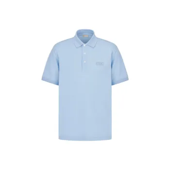 DIOR Icon Polo Shirts Men Blue