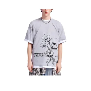 TSMLXLT T Shirt Men's Light Gray