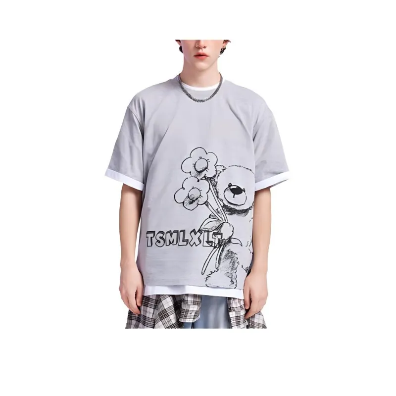 TSMLXLT T Shirt Men's Light Gray-0