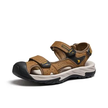 CAMEL Beach Sandals Men Midnight Black, Bronze