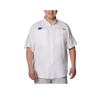 Columbia PFG Tamiami Short Sleeve Shirt Shirt Men's White