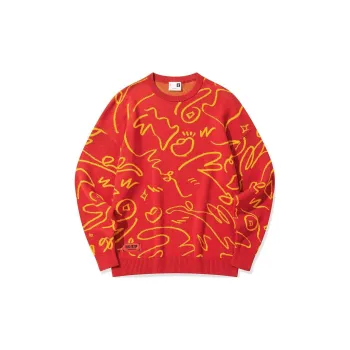 QIAODAN Sweatshirt Men's Aurora Red