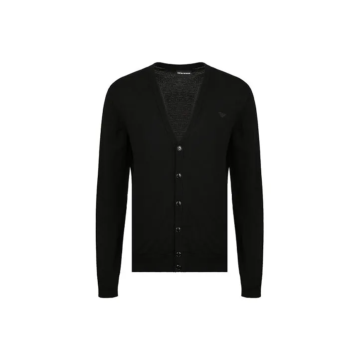 EMPORIO ARMANI Slim Fit Knitwear Men's Black-0