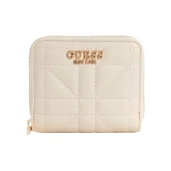 GUESS Artificial Leather Wallet Small Size Women's Gray White