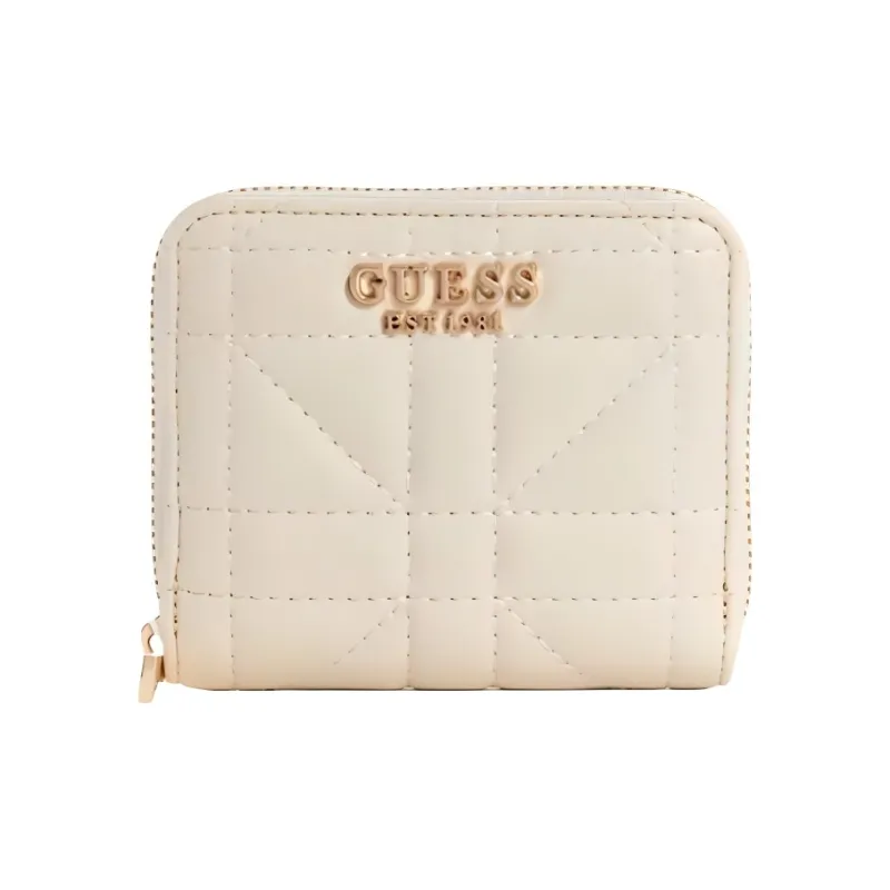 GUESS Artificial Leather Wallet Small Size Women's Gray White-0