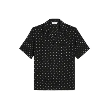 CELINE Hawaiian Shirt In Printed Viscose